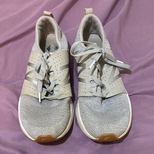 New Balance Women's Gray and Tan Sneakers
